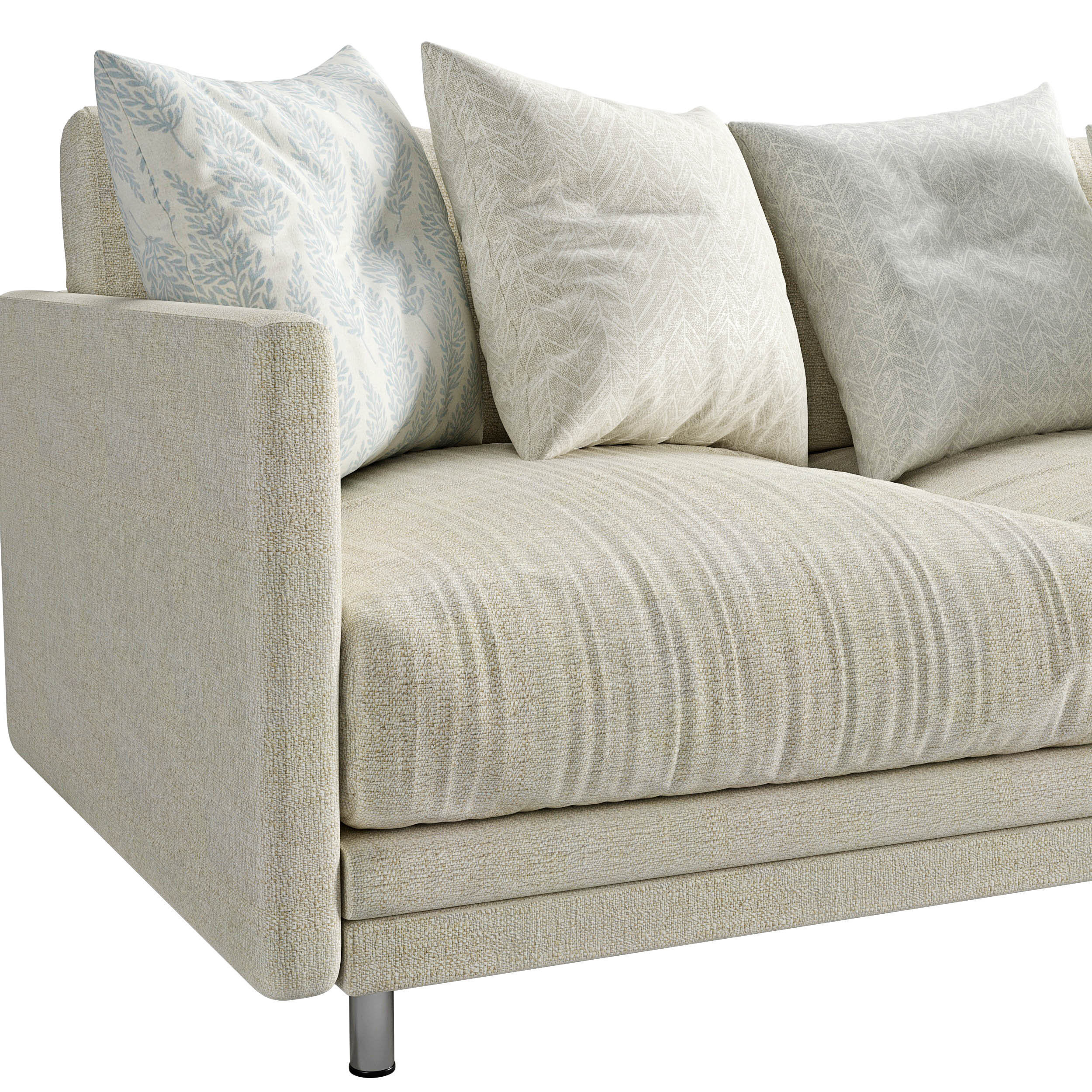 Sofa Light 3 Seater Sofa 3D model_1