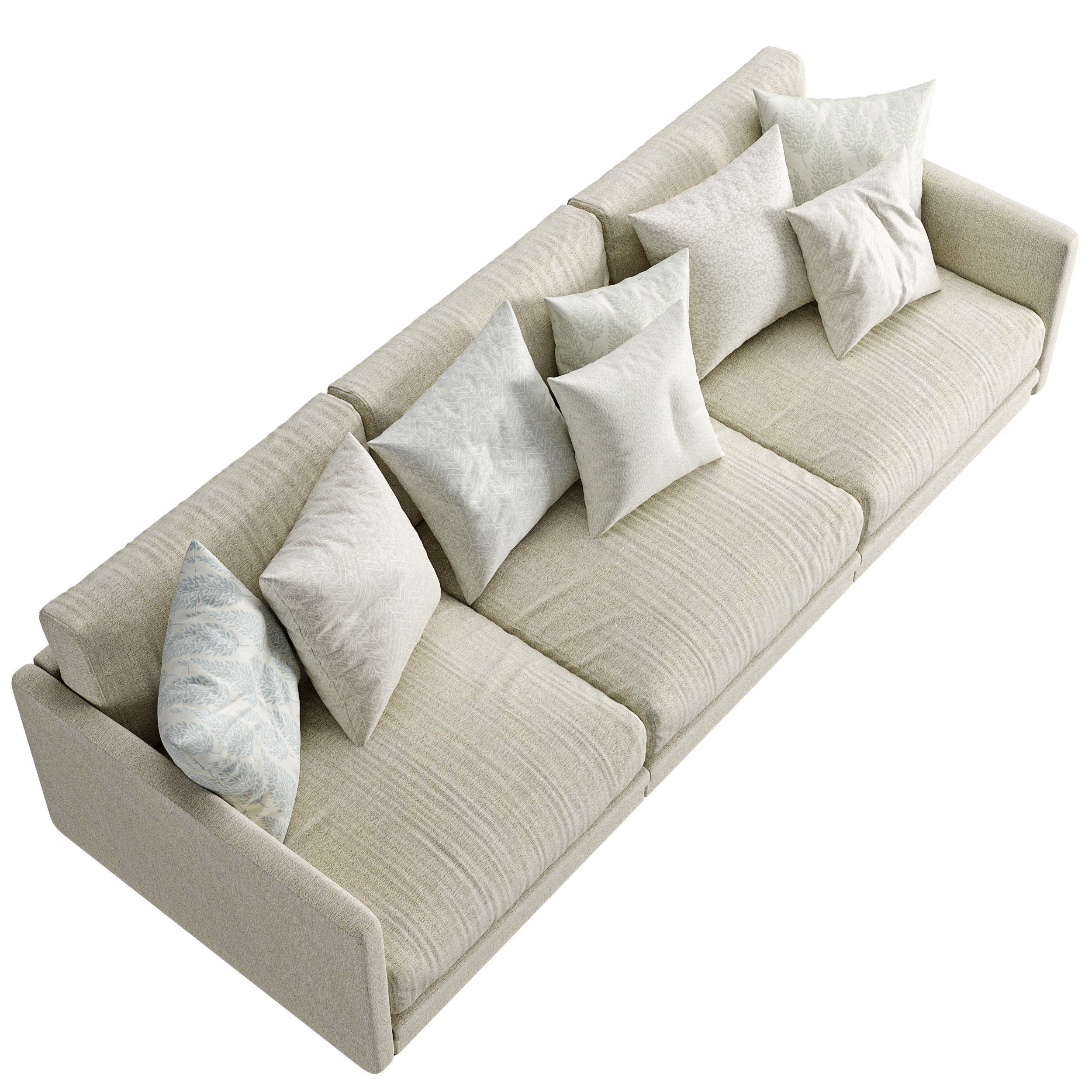 Sofa Light 3 Seater Sofa 3D model_4