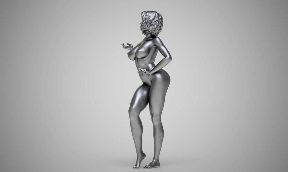 Blissful Woman 3D print model_9