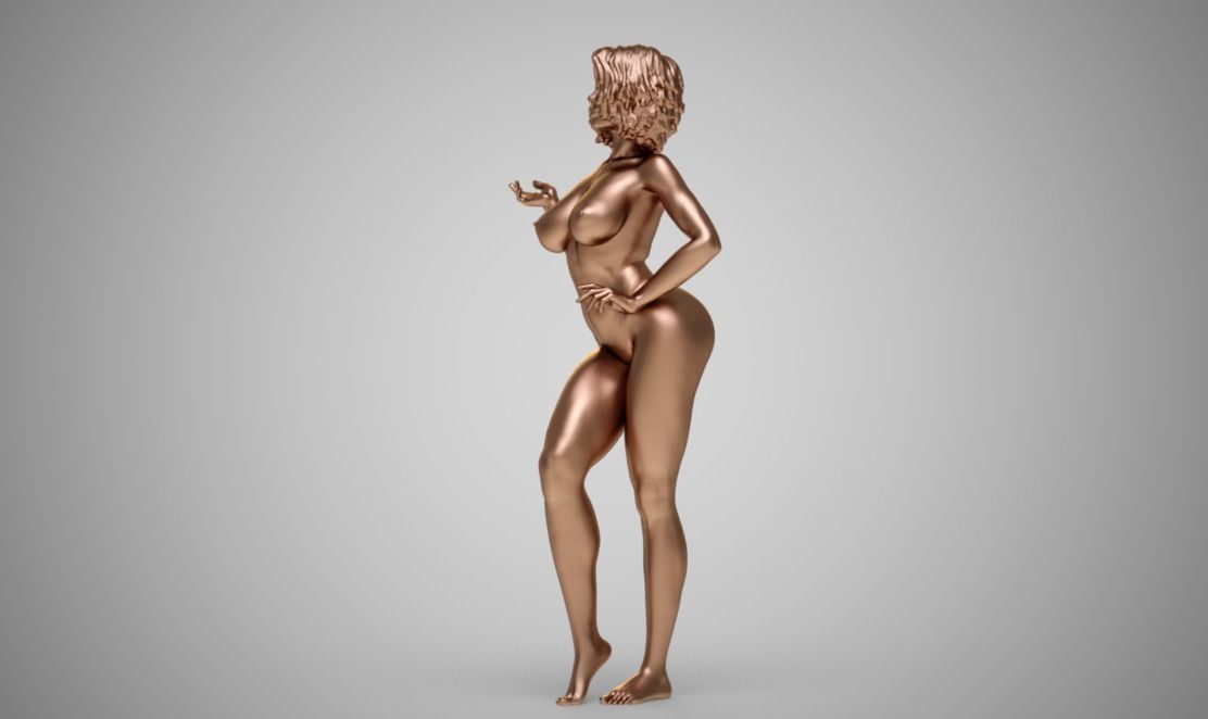Blissful Woman 3D print model_11