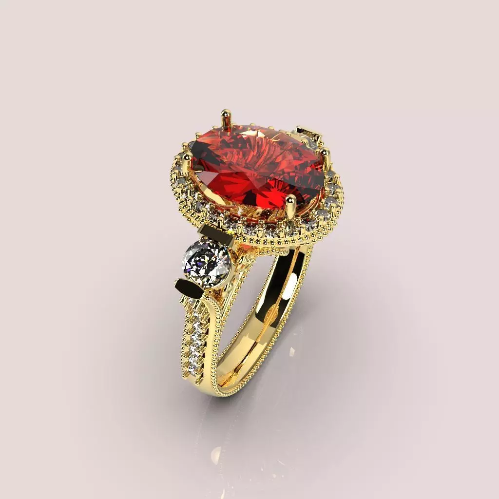 ANILLO FLORITURAS  3D print model_0