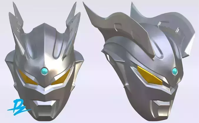 Mask Ultraman Zero 3D print model