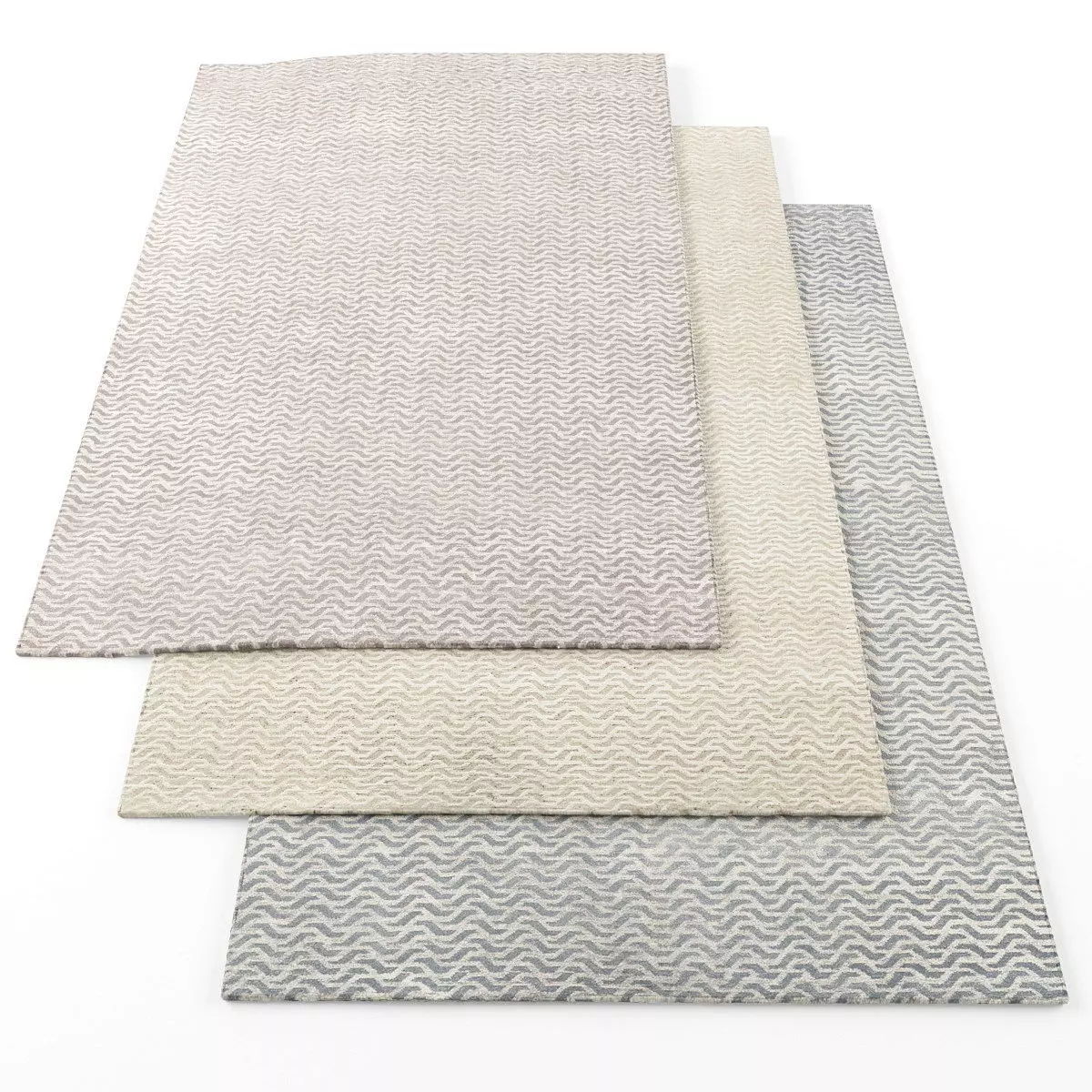 Rugs-448 three rugs Low-poly 3D model_0