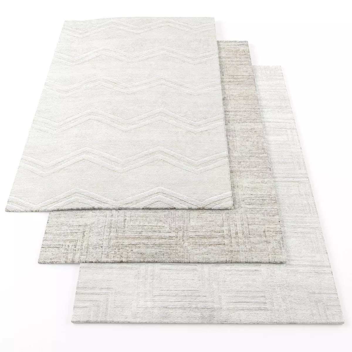 Rugs-449 chevron rug Low-poly 3D model_0