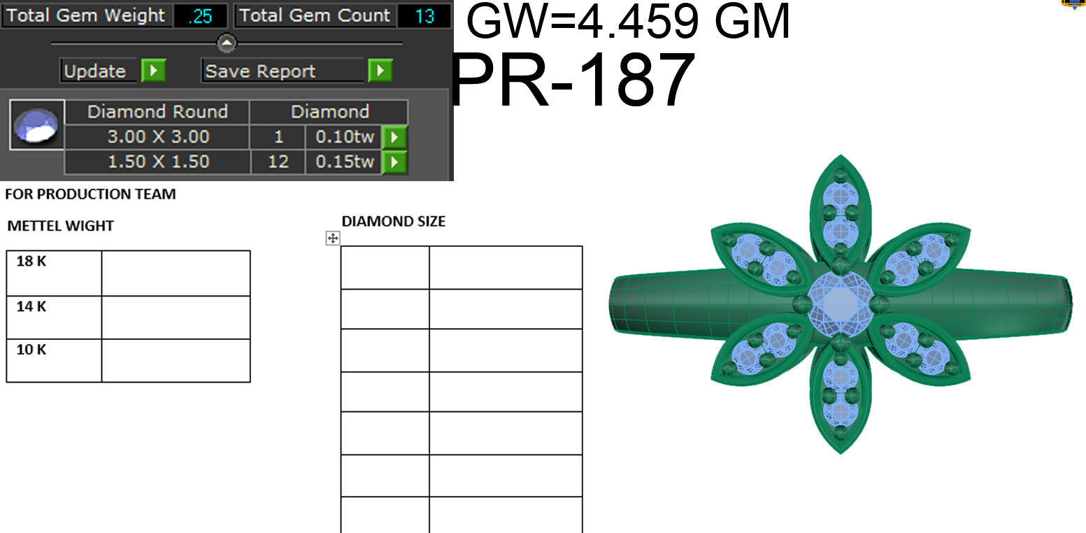 Women ring 3dm render detail 3D print model 3D print model_5