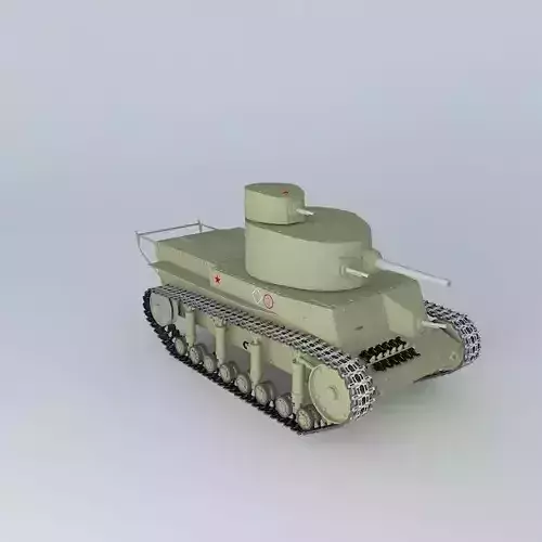 T 24 Soviet Tank 3D model