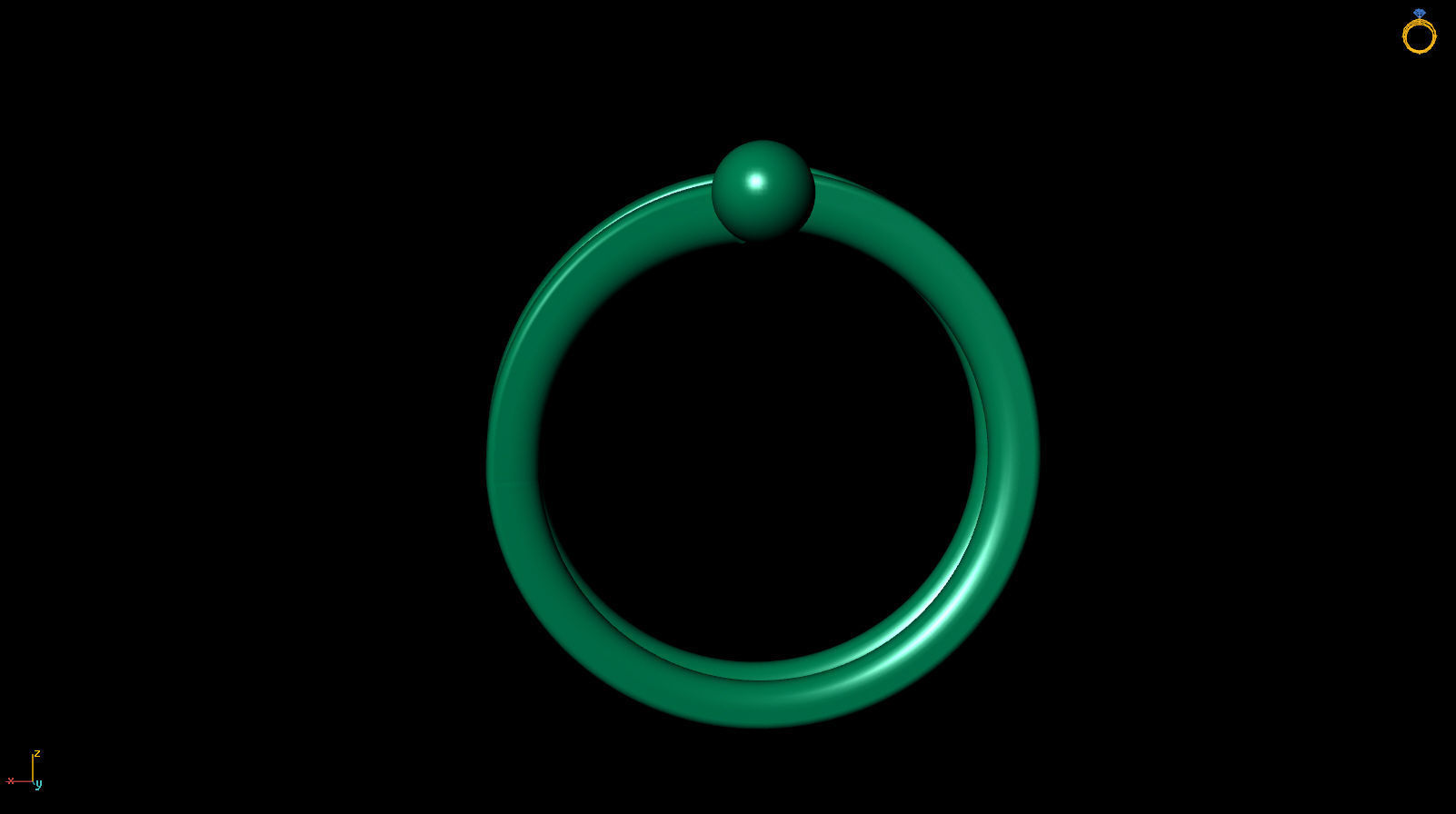 Ring R 0110 3D print model_12