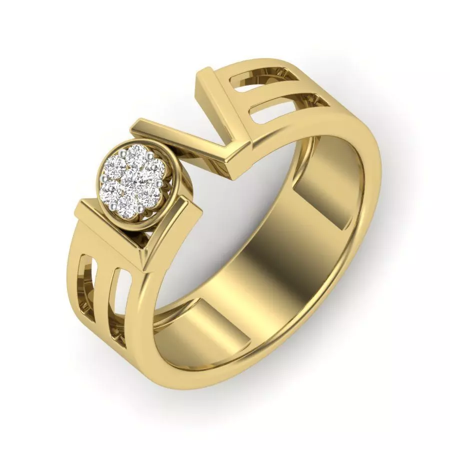Women ring 3dm render detail 3D print model 3D print model_0
