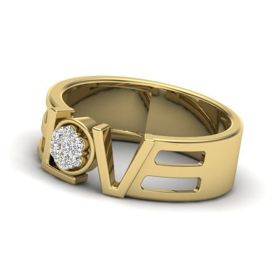 Women ring 3dm render detail 3D print model 3D print model_4