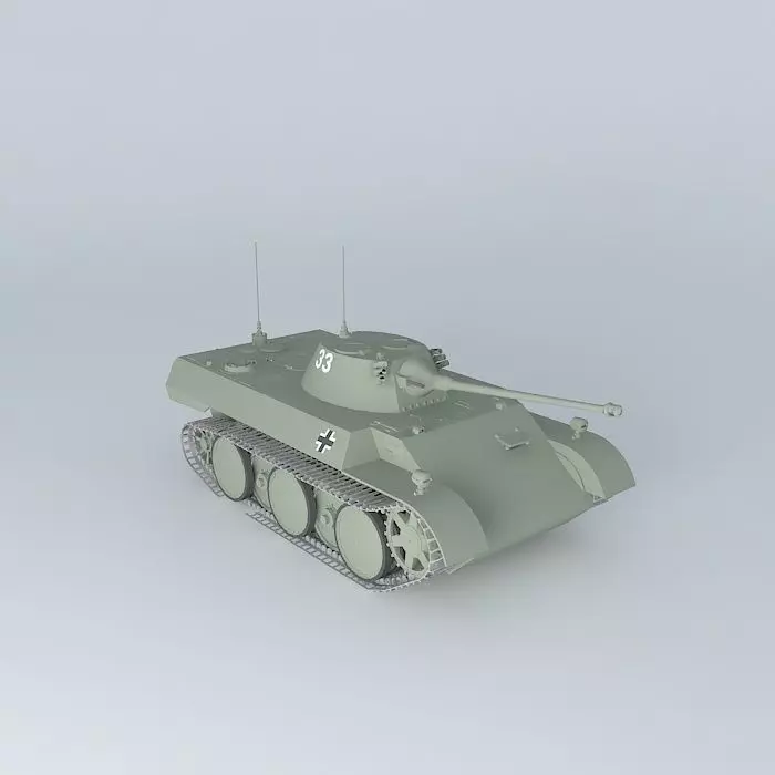 VK1602 Leopard Reconnaisance Tank 3D model