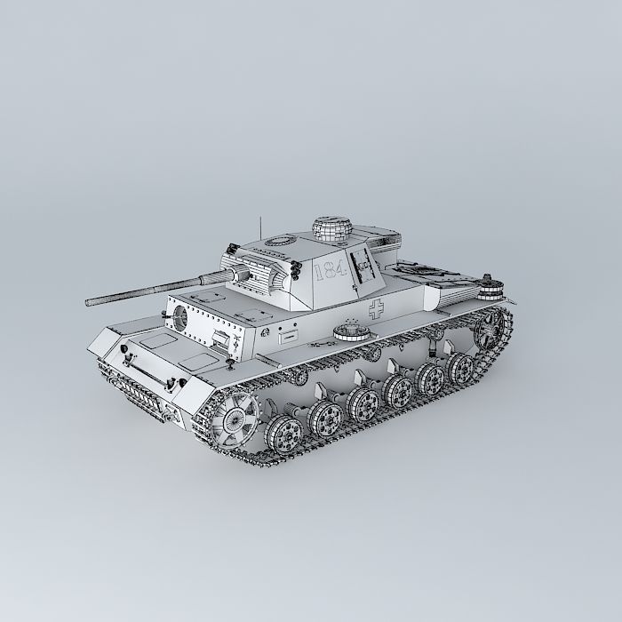 Panzer III -. Panzerkampfwagen III Ausf M (German tank) 3D model_3