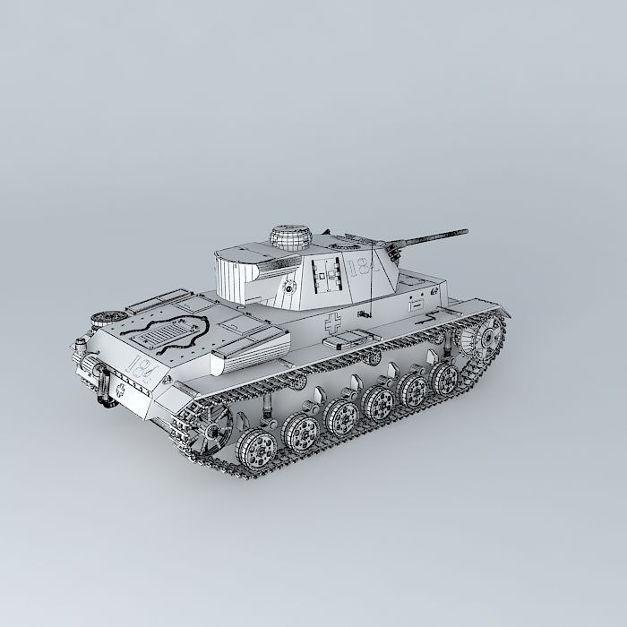 Panzer III -. Panzerkampfwagen III Ausf M (German tank) 3D model_4