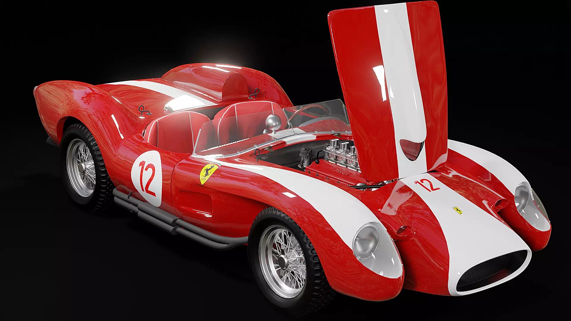 1957 Ferrari 250 Testa Rossa 3D model_0