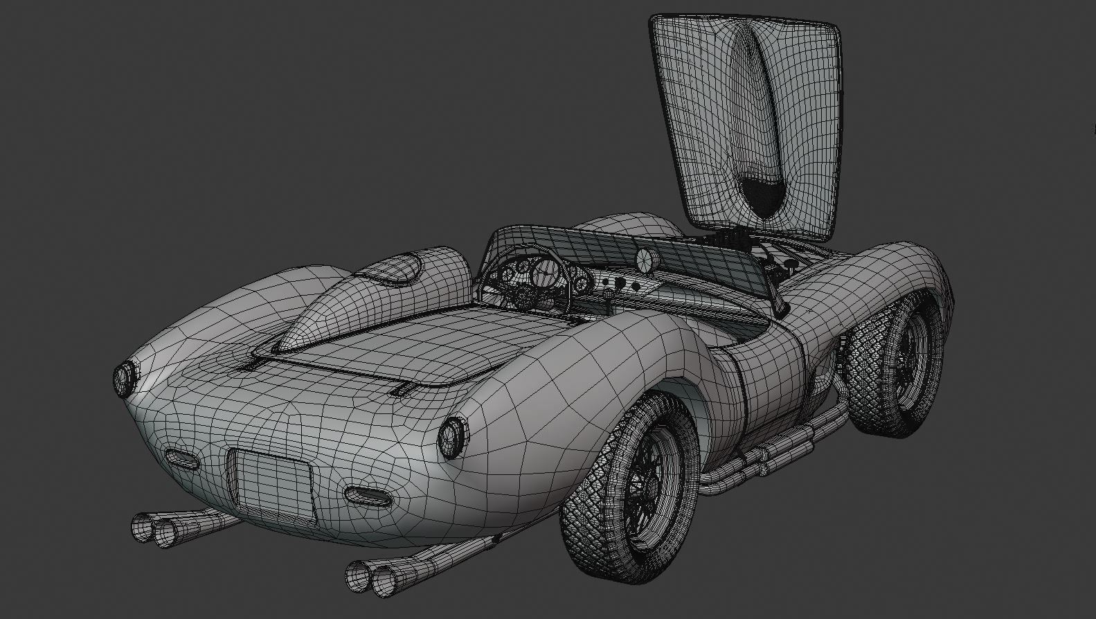 1957 Ferrari 250 Testa Rossa 3D model_8