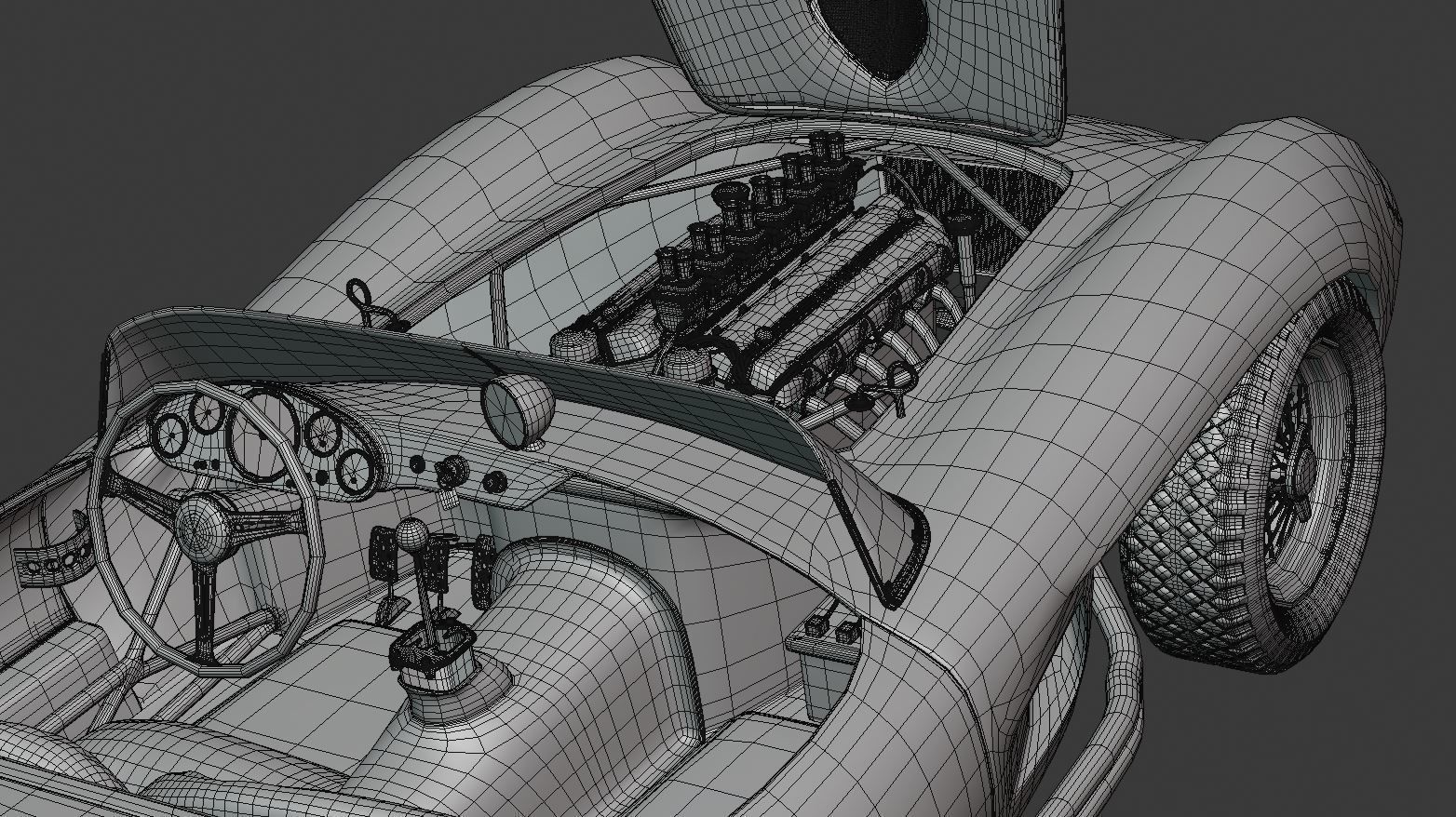 1957 Ferrari 250 Testa Rossa 3D model_9
