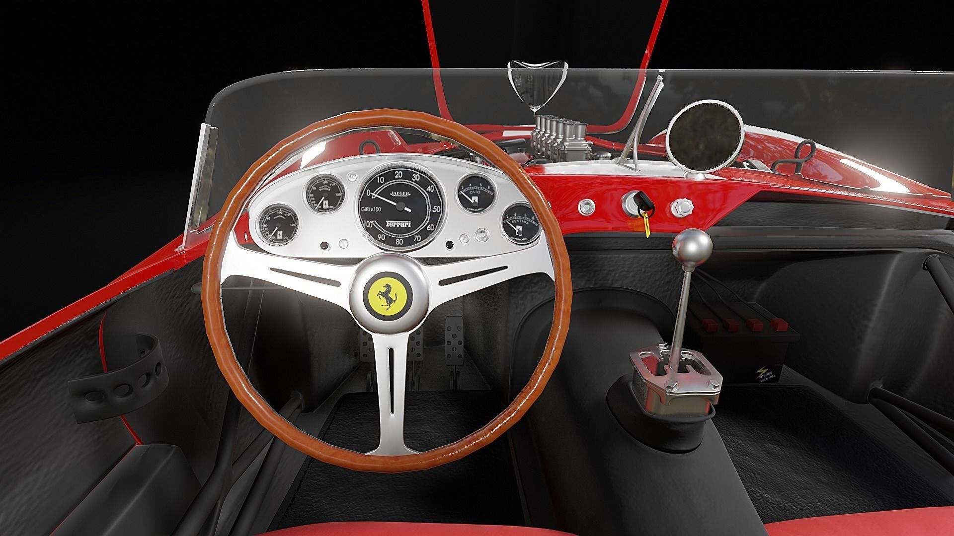 1957 Ferrari 250 Testa Rossa 3D model_6