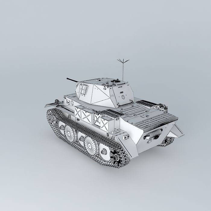 Panzer II Ausf L PzKpfw IIL "Lynx". 3D model_4