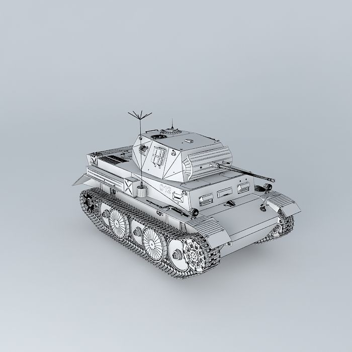 Panzer II Ausf L PzKpfw IIL "Lynx". 3D model_3