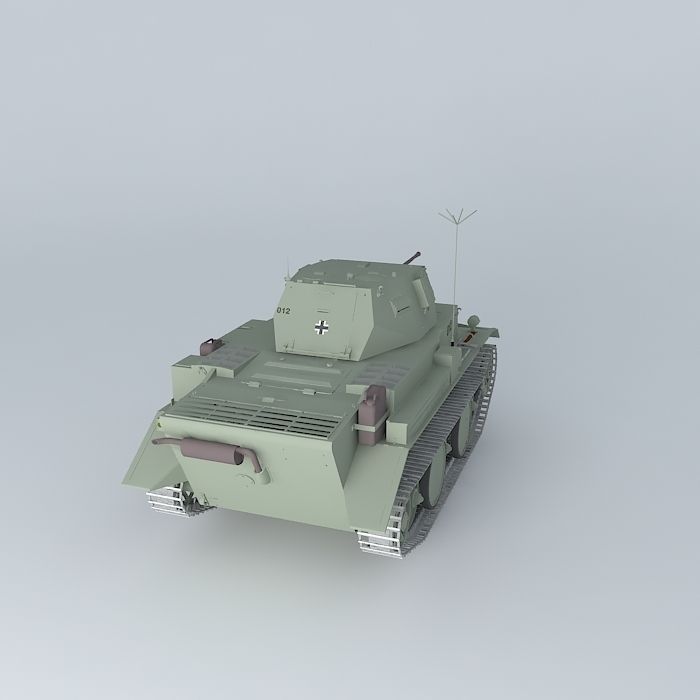 Panzer II Ausf L PzKpfw IIL "Lynx". 3D model_1