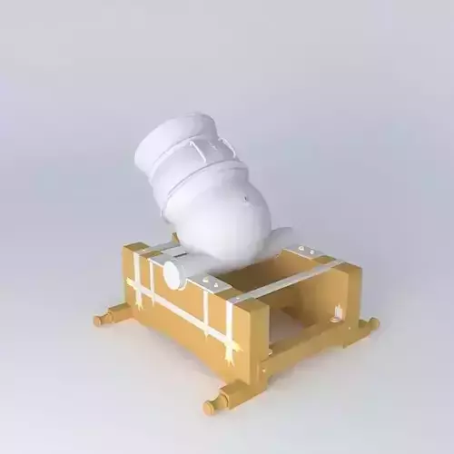 Spanish Mortar 1747 Free 3D model