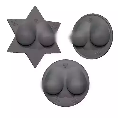 Boobs Pierced Fridge Magnets set