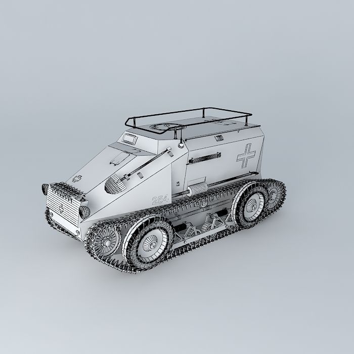 SD.KFZ.254 - Saurer RK7 3D model_3