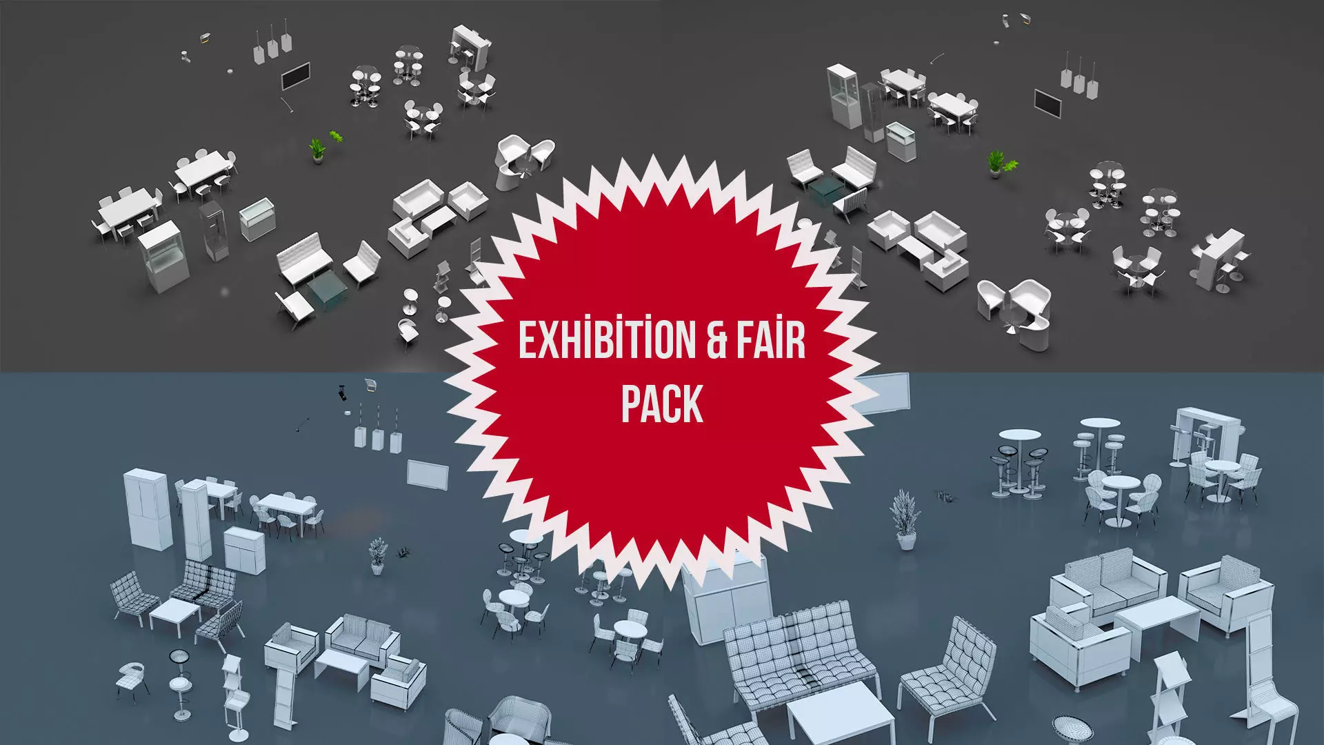 Exhibition and Fair Pack 3D model_0
