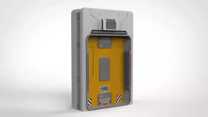 sci fi door 15 3D model