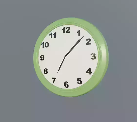 Clock Rigged 3D model