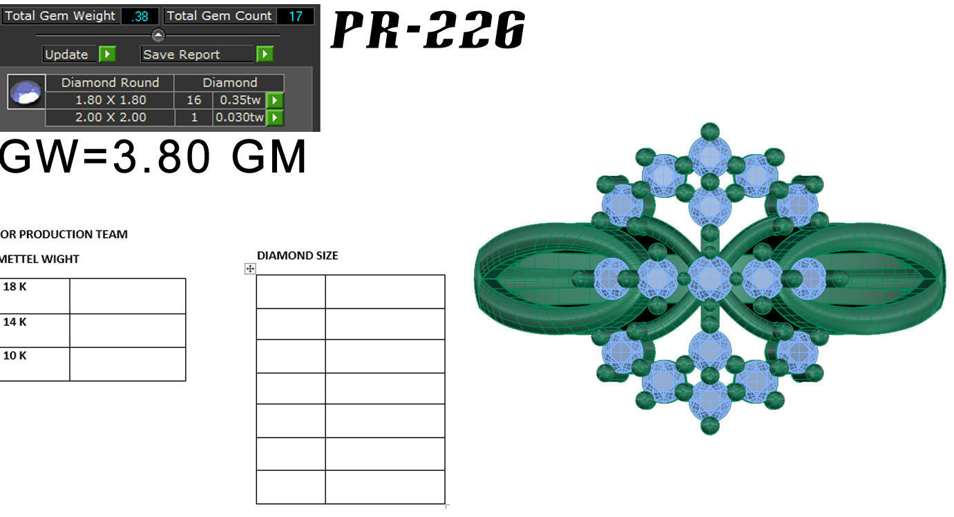 Women ring 3dm render detail 3D print model 3D print model_5
