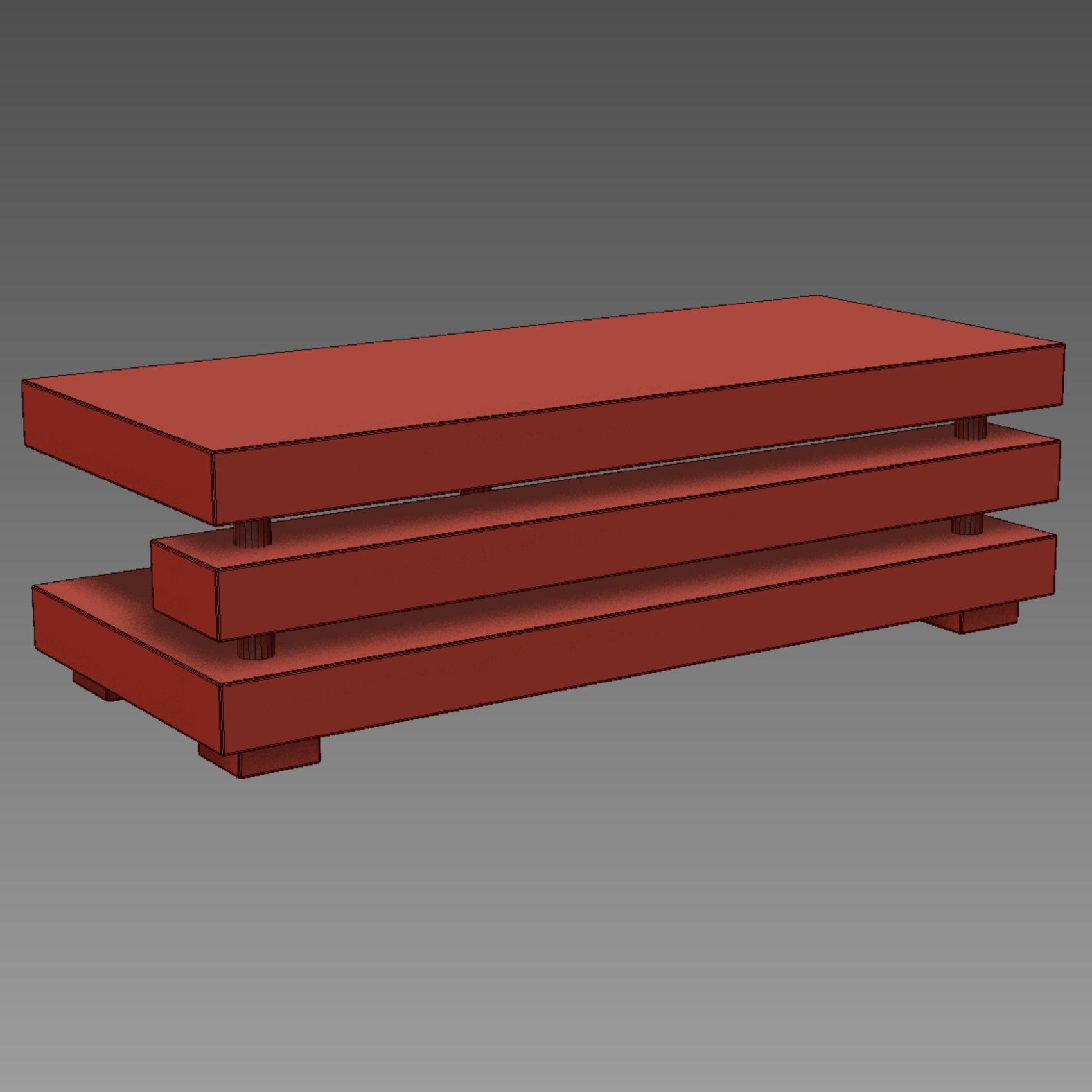 Low Table 3D model_2