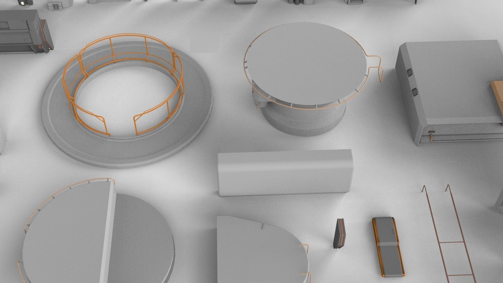 Sci-Fi architecture Elements collection 14 3D model_18