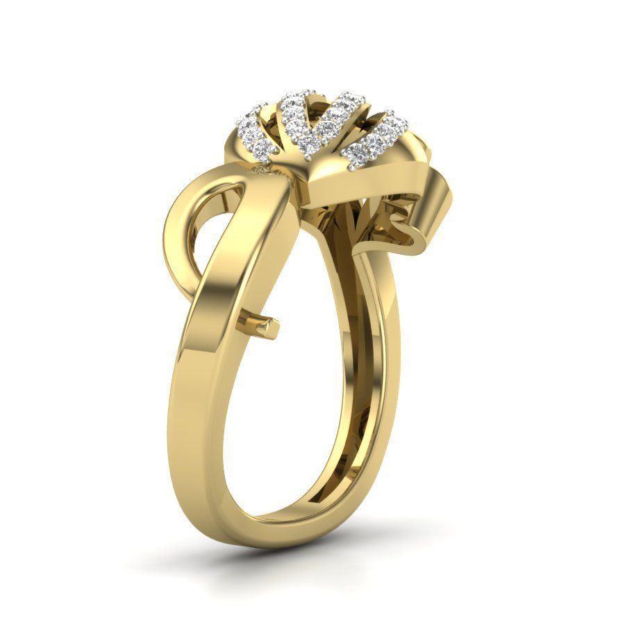 Women ring 3dm render detail 3D print model 3D print model_3