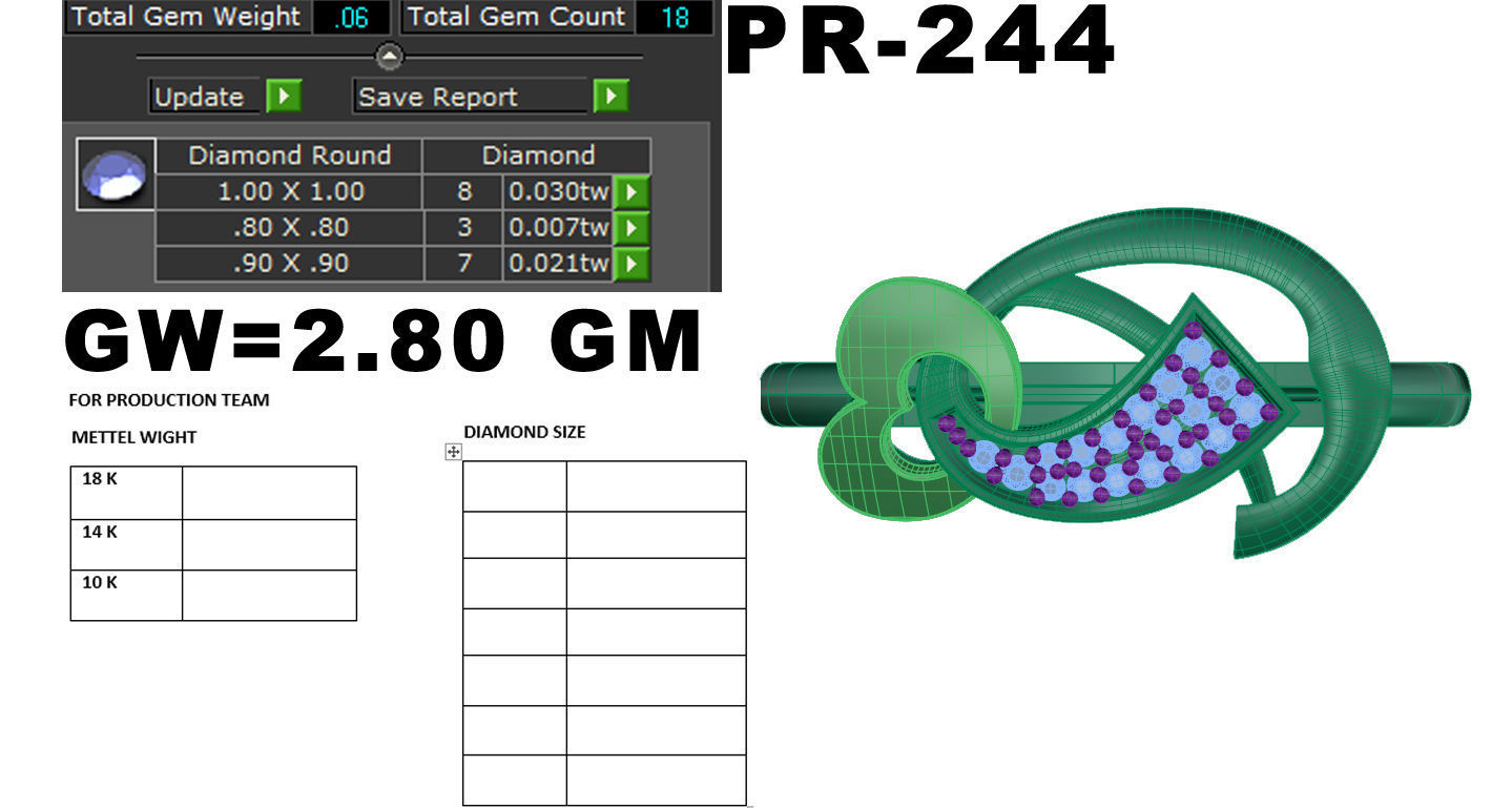 Women ring 3dm render detail 3D print model 3D print model_5