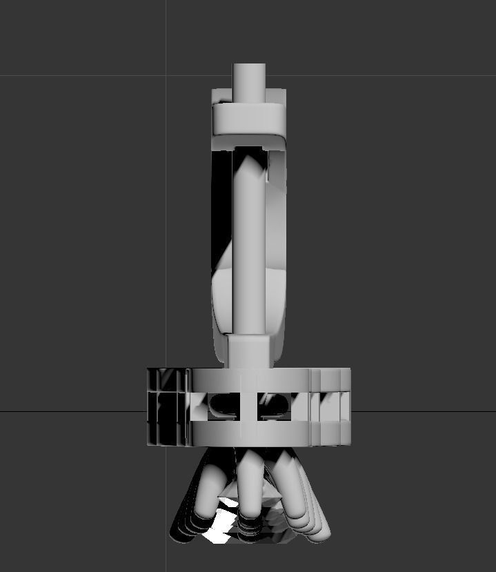 101004 E classic movable earrings  with mirrors  3D print model_3