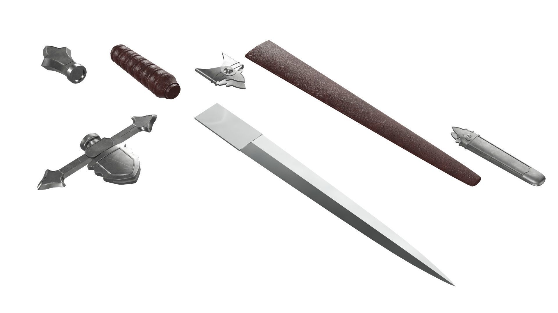 Medieval Weapon Vol 01 3D Model Collection_73