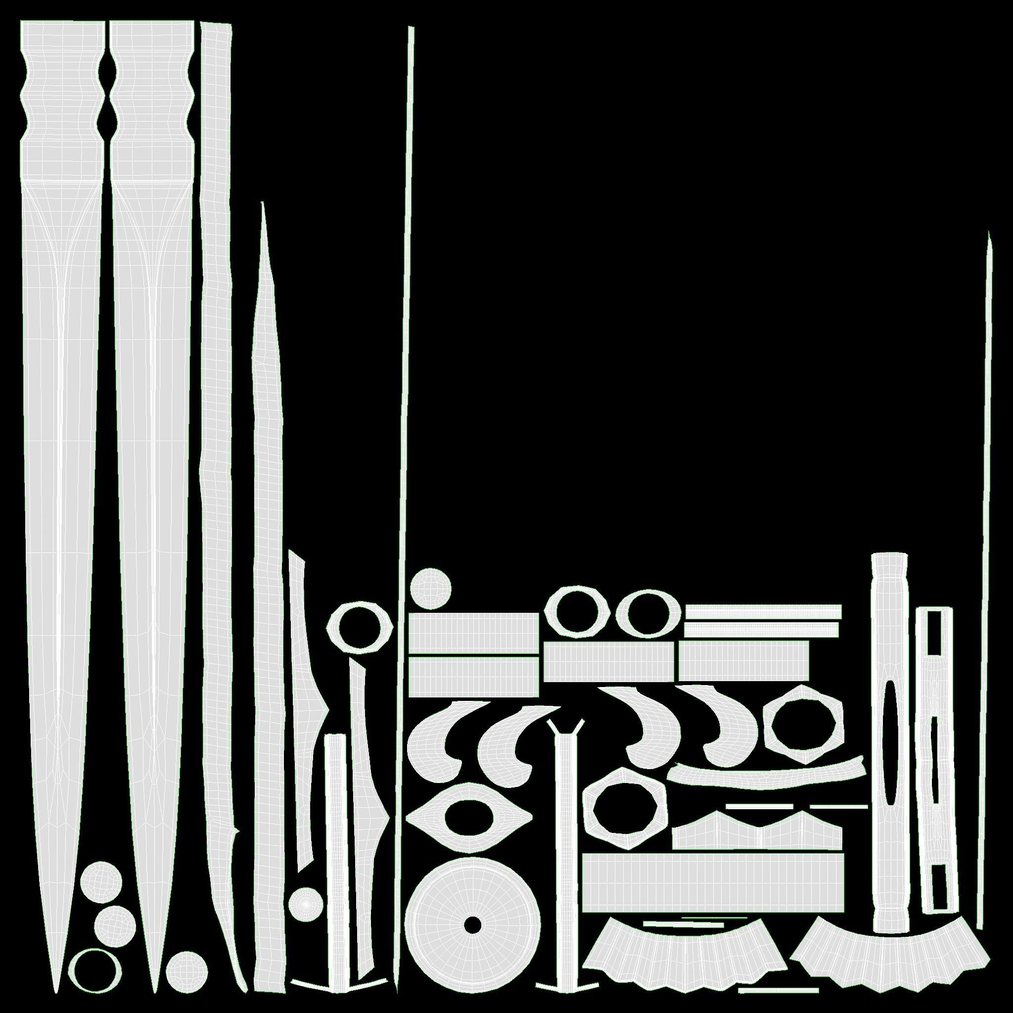 Medieval Weapon Vol 01 3D Model Collection_70