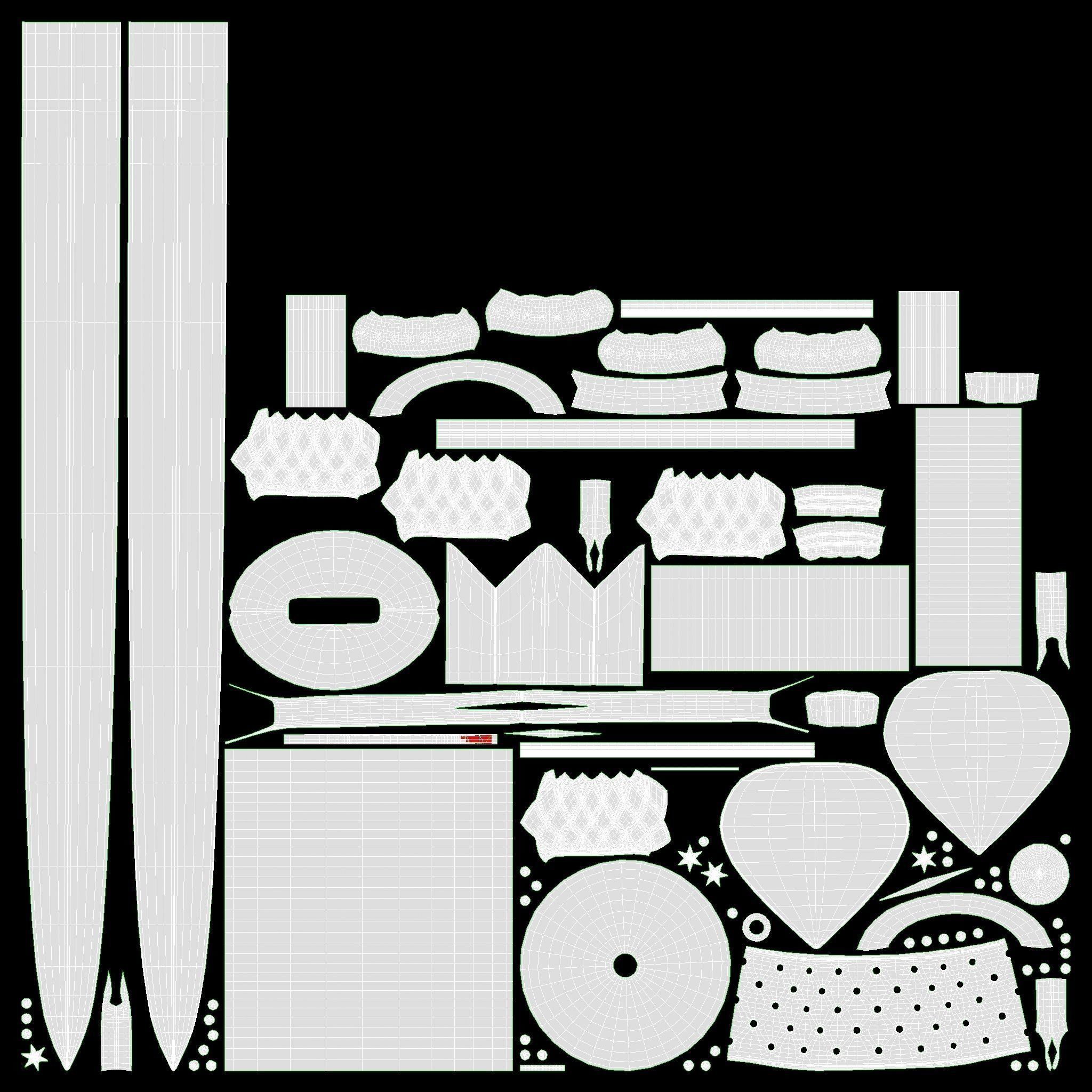 Medieval Weapon Vol 01 3D Model Collection_56