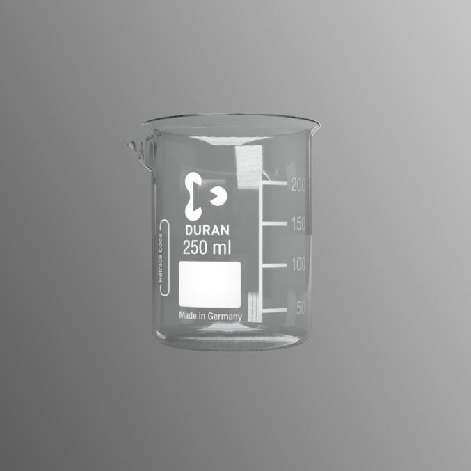 Schott Duran Borosilicate Beaker 250ml  3D model_1