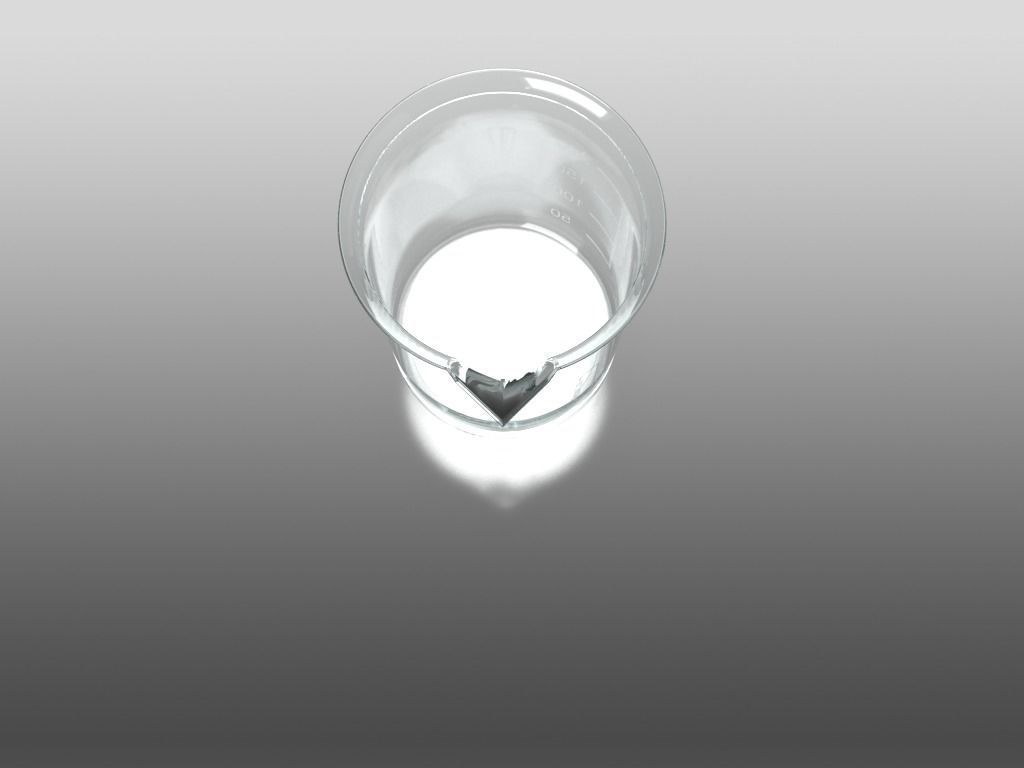 Schott Duran Borosilicate Beaker 250ml  3D model_4