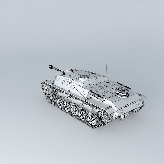 Stug III 40  Sturmgeschutz 40 Ausf G. 3D model_4