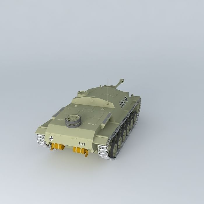 Stug III 40  Sturmgeschutz 40 Ausf G. 3D model_1