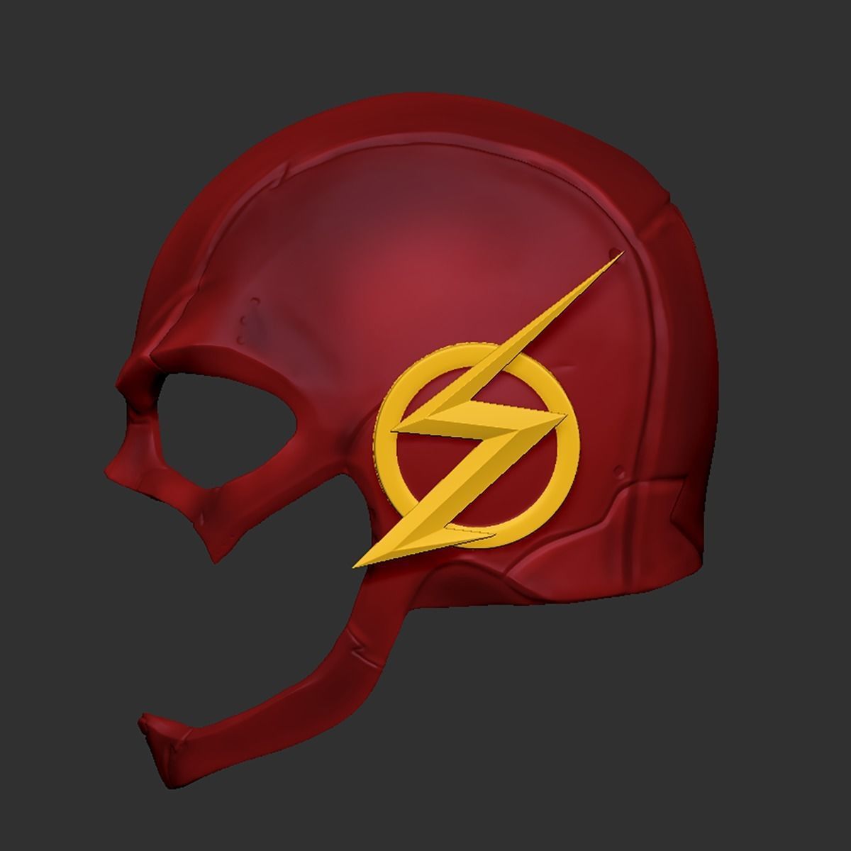 The Flash Helmet Cosplay - Superhero Helmet 3D print model_2