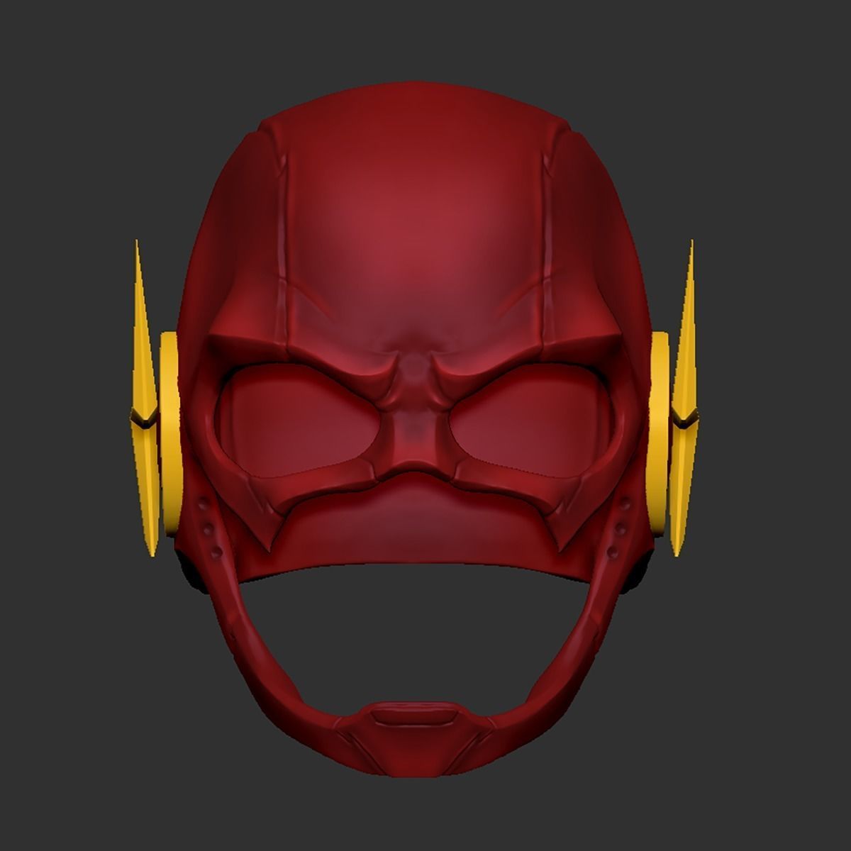 The Flash Helmet Cosplay - Superhero Helmet 3D print model_3