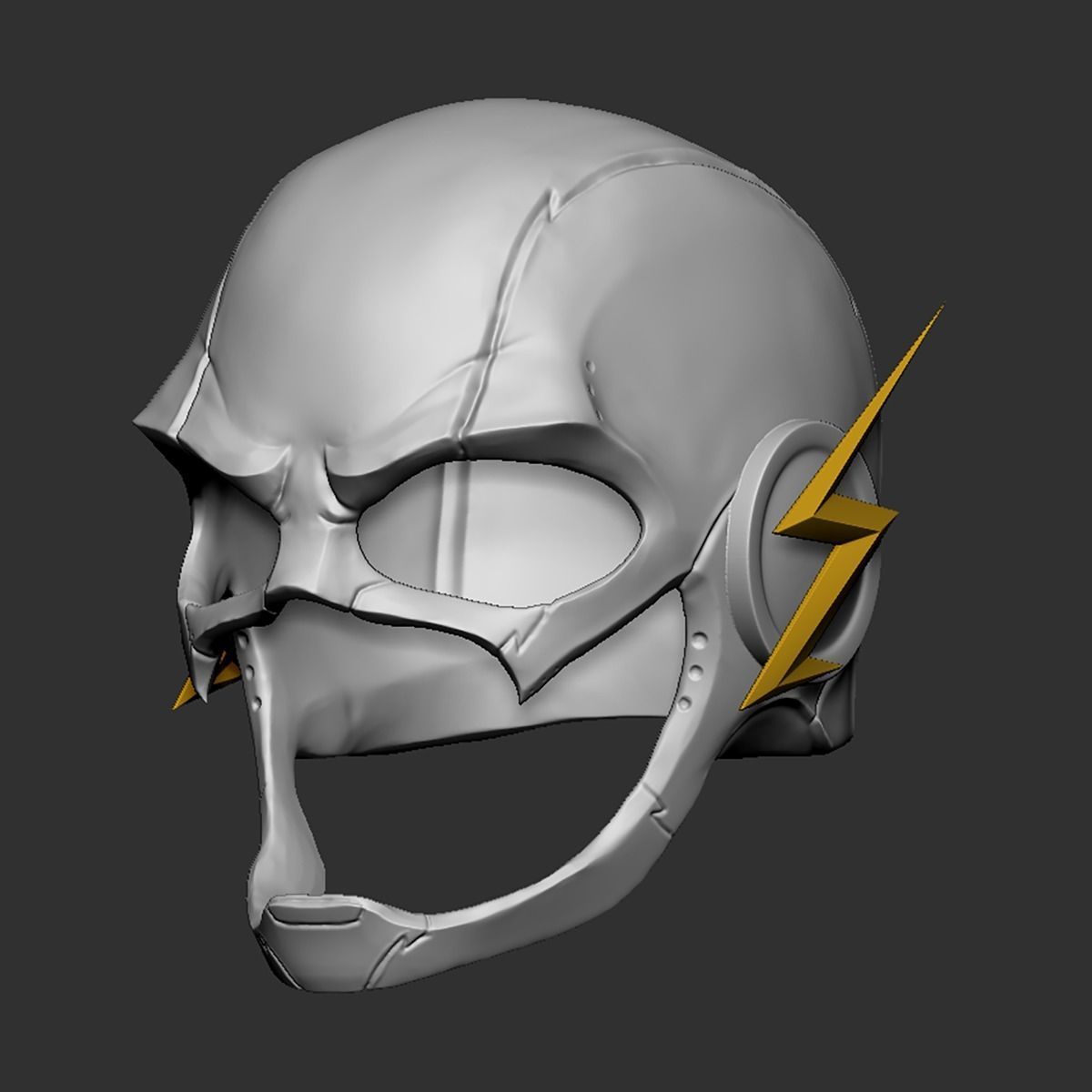 The Flash Helmet Cosplay - Superhero Helmet 3D print model_9