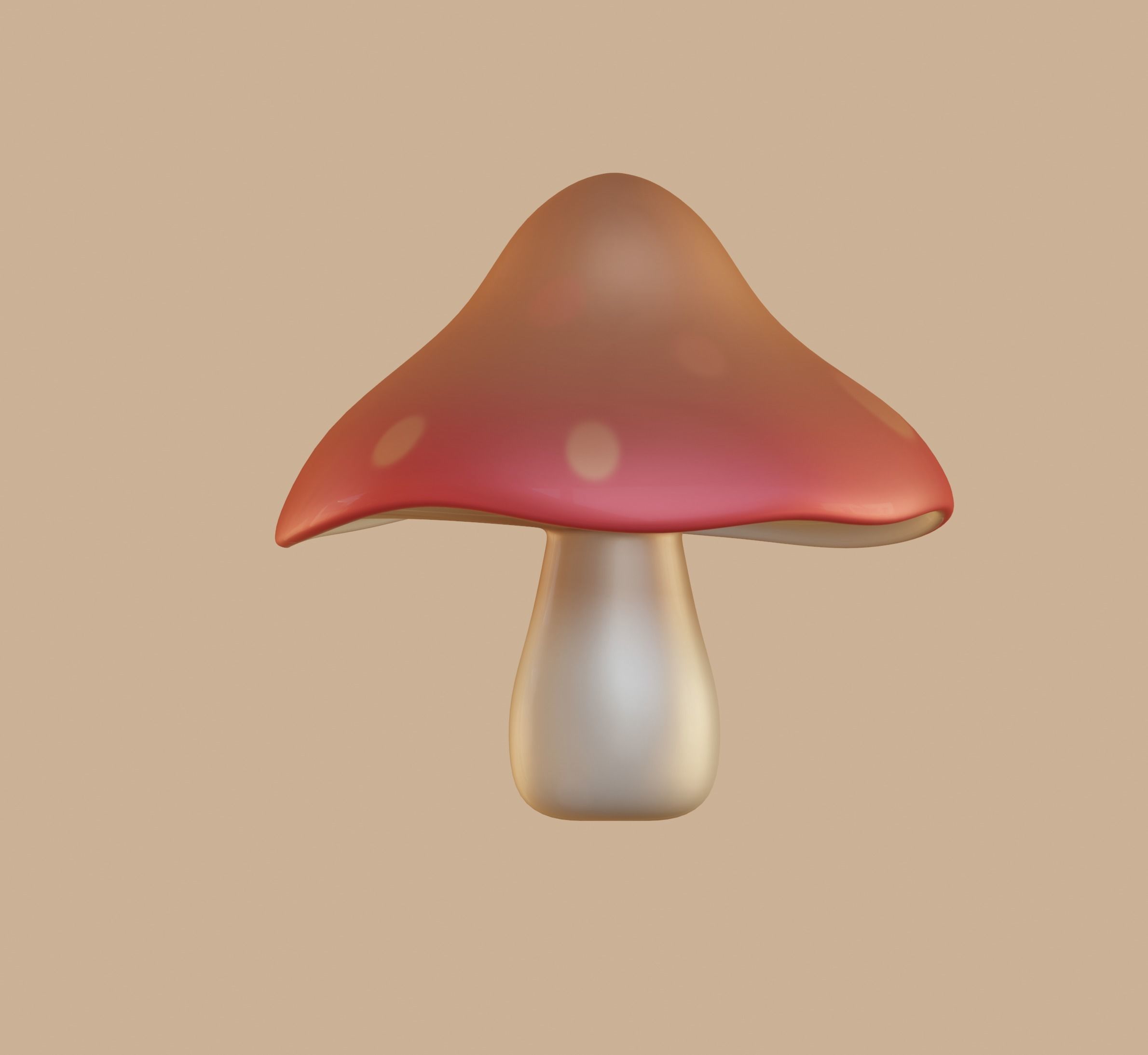 Mushroom 3D model_2