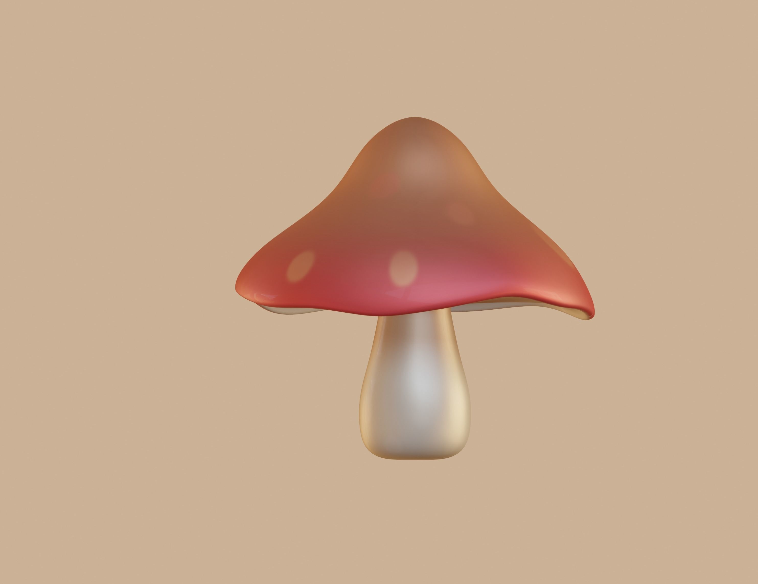 Mushroom 3D model_4