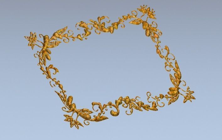 Photo frame 3D print model_3