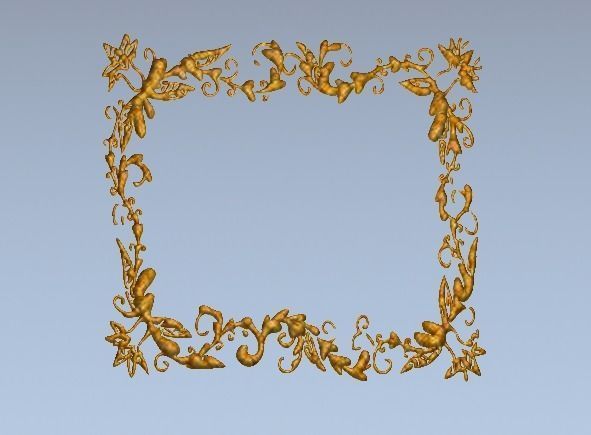 Photo frame 3D print model_4