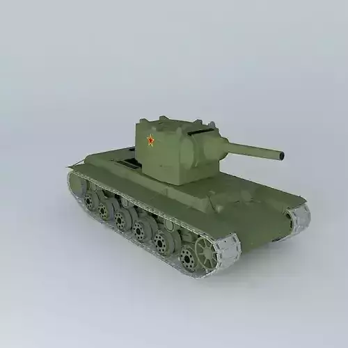 KV-2 Soviet tank 3D model